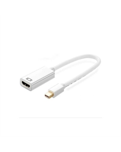 Ewent Adaptador Mini DisplayPort a HDMI Blanco 4K - Conexión TV y Monitor
