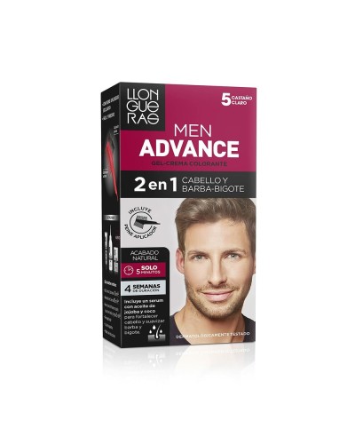 Llongueras Men Advance 5 Light Brown - Semi-Permanent Color Cream (4pcs)
