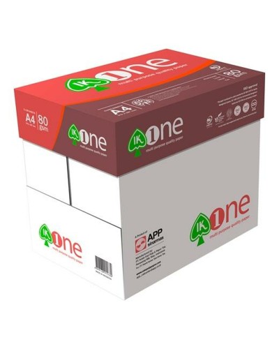 A4 Papier IK ONE Weiß - 5 Ris Packung - Optimale Druckergebnisse
