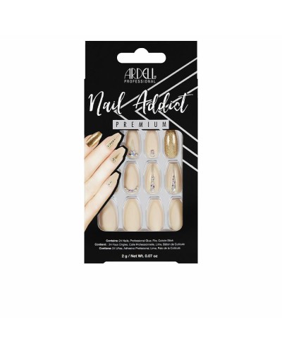 Lösnaglar Ardell Nail Addict Nude Jeweled (24 pcs)