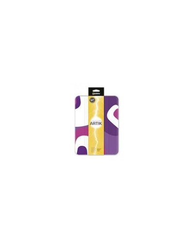 Zimax Housse Tablette Galaxy - Blanc Violet Pourpre - Protection Élégante
