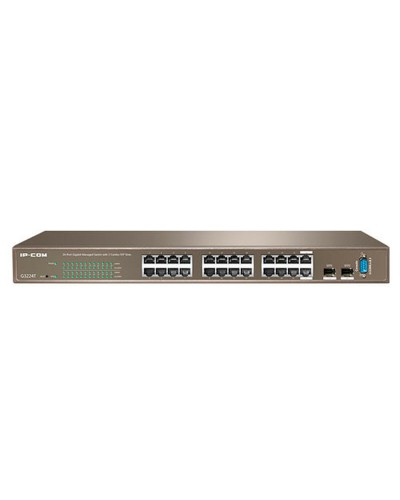 Ip-Com G3224T Switch 24 Porte Gigabit Rackmount - Ideale per Uffici
