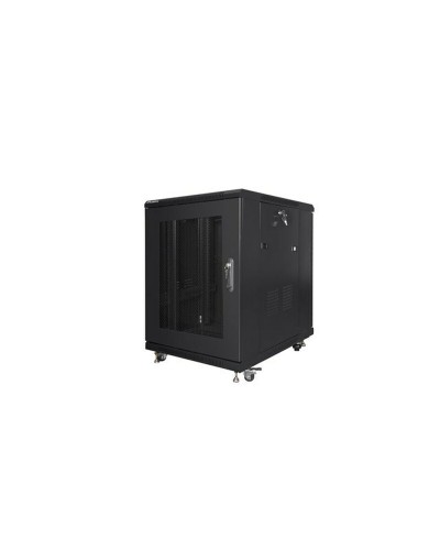 Lanberg Armario Rack de Pared 19" 15U Profundidad 600mm Negro
