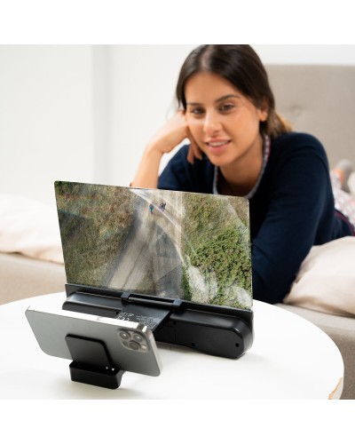 InnovaGoods Screenier: Amplificatore Schermo Cellulare con Altoparlante Ricaricabile
