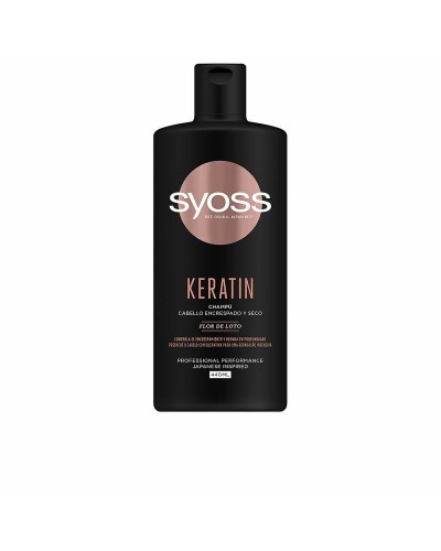 Syoss Champú Keratina 440ml - Cabello Liso y Fortalecido
