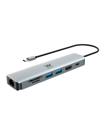 Woxter Hub USB 7 Puertos 3.0 Adaptador Múltiple Alta Velocidad
