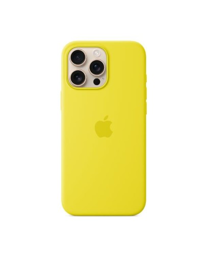 Apple iPhone 16 Pro Max Case Yellow - Shockproof Silicone
