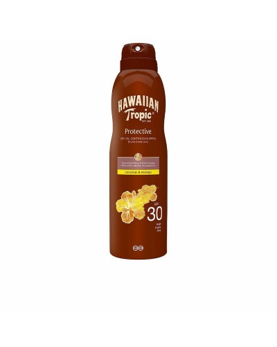 Hawaiian Tropic Mousse Solaire Noix de Coco Mangue FPS 30 - Protection & Hydratation - 180ml
