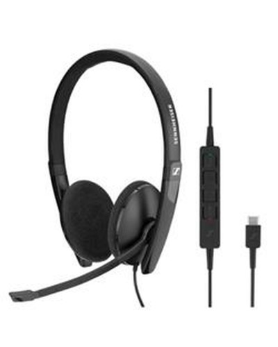 Hoofdtelefoon met microfoon Sennheiser 1000919 Zwart