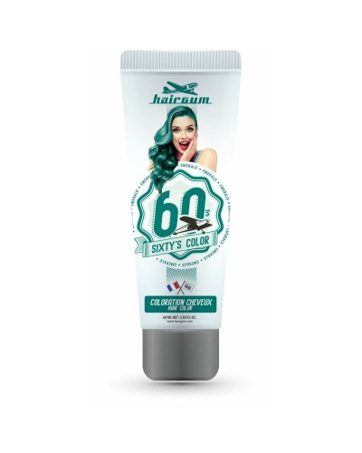 Hairgum Sixty's Color Verde Smeraldo - Colorazione Semipermanente Capelli 60ml
