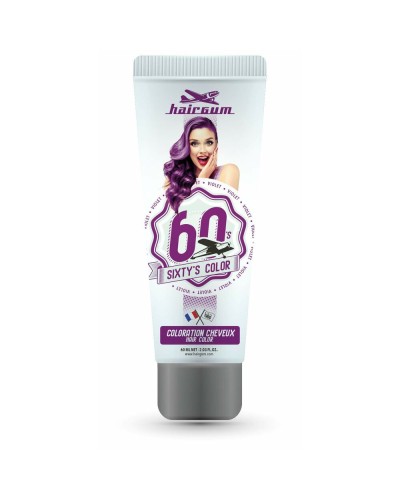 Semipermanent hårfärg Hairgum Sixty's Color Violett (60 ml)