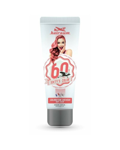Hairgum Sixty's Color Coral Sunset: Semi-permanente Haarfarbe 60ml
