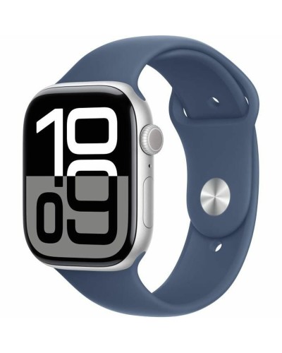 Apple Watch Series 10 Blue Silver 46mm - GPS, Heart Rate Monitor, Fitness Tracker
