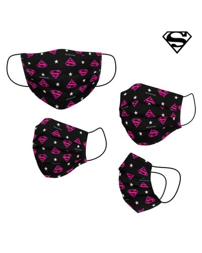 DC Super Hero Girls Black Kids Fabric Mask - Reusable & Hygienic
