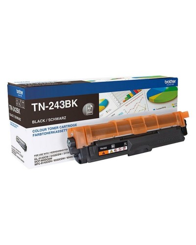 Brother TN-243BK Original Toner Schwarz (4 Einheiten) - Perfekter Druck
