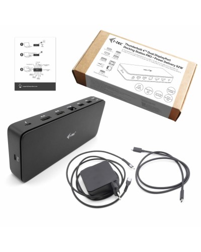 i-Tec Docking Station Thunderbolt 4 Dual DP, USB-C, PD Pro - Nero

