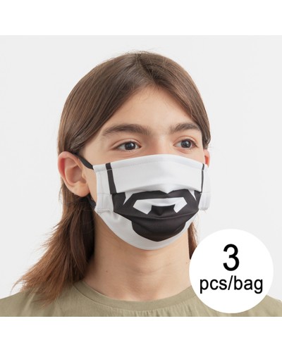 Luanvi Mascherina Igienica Stoffa Riutilizzabile Beard M - Pack 3 Unità
