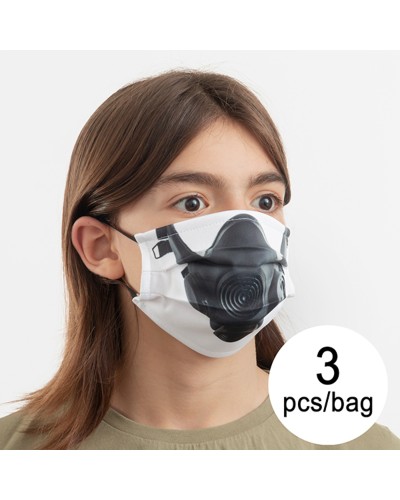 Luanvi Mascarilla de Tela Reutilizable Talla M - Pack 3 uds - Higiénica & Transpirable
