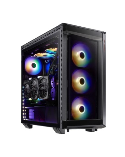 XPG Battlecruiser Negro: Caja PC Gaming ATX/Micro-ATX ARGB - Diseño Open-Frame
