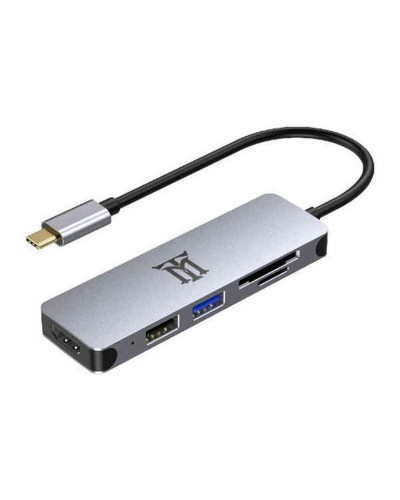 Hub USB Maillon Technologique MTHUB5 Grijs