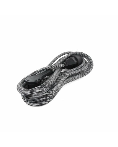 Chacon Cavo Prolunga Elettrica Bianco/Nero - Prolunga Casa/Ufficio
