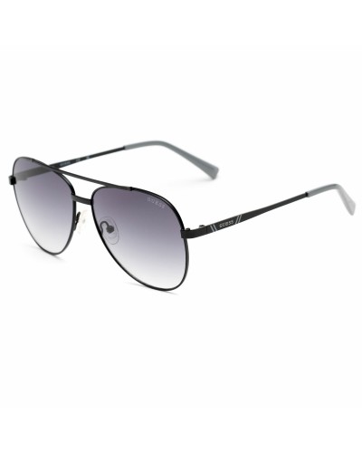 Guess GF5117 Gafas de Sol para Hombre, Negro Lentes Grises, 60mm
