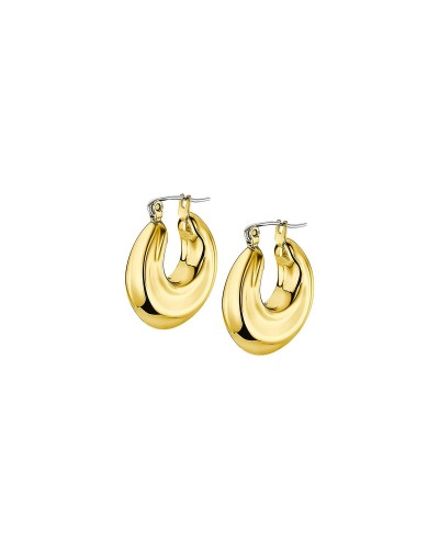 Lotus Ohrringe Damen LS2347-4/2 Edelstahl Silber Creolen Kristalle
