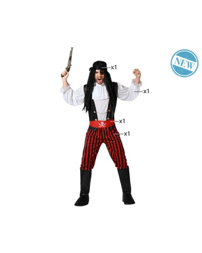 Piratenkostüm Herren XS/S - Piratenkleidung Erwachsene für Halloween Party
