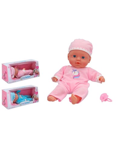 Colorbaby Babypuppe Neugeborenes 31cm: Realistischer Sound, Weich
