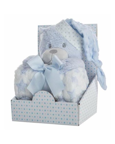 Twister Coralina Azzurro Orso: Coperta Plaid Pile Soffice Calda - Bambini
