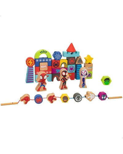 Playset Spidey Amazing Friends Legno 35 Pz - Set Costruzioni Bambini
