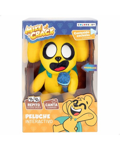 Peluche Mikecrack Amarillo 29cm - Muñeco Sonoro Original
