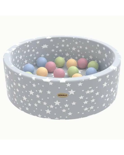 Kohala Baby Piscina de Bolas 90x90x30 cm - Área de Juego Segura y Divertida
