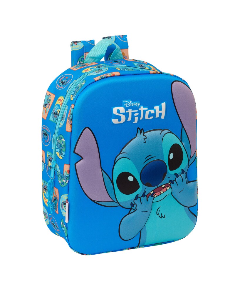 Cartable Lilo & Stitch Bleu 22 x 27 x 10 cm 3D