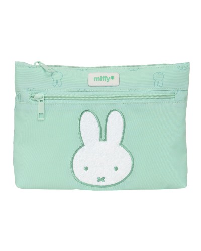 Pennenetui met 2 vakken Miffy Menta Munt 23 x 16 x 3 cm