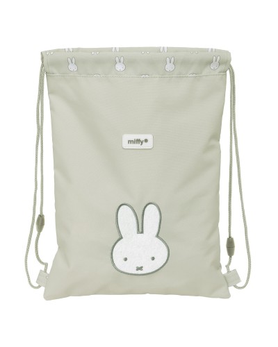Miffy Niebla - Grey Drawstring Backpack 26x34cm - School/Leisure Bag
