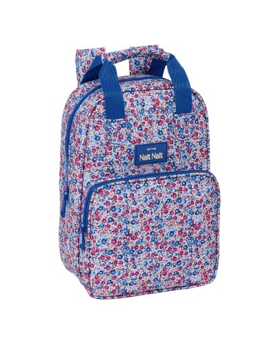 Sac à Dos Scolaire Nait Nait Flores Coimbra Bleu - 28cm - Fille/Garçon
