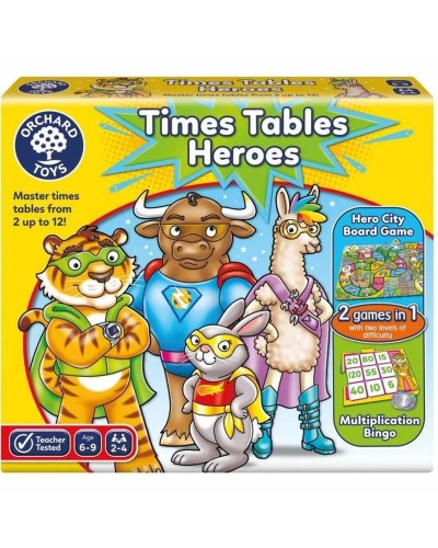 Orchard Toys Times Tables Heroes : Jeu Éducatif Table de Multiplication
