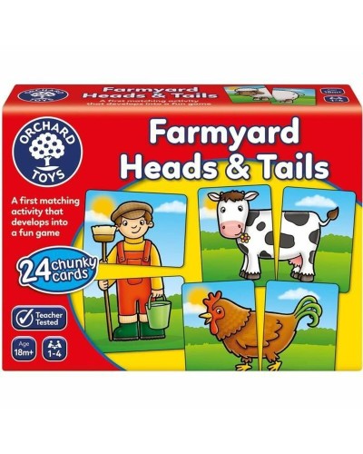 Orchard Toys Farmyard Heads & Tails - Gioco Educativo Abbinamento Animali
