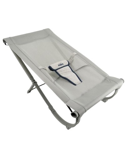 P'TIT DODO Hamac Bébés Nomade Nuage Gris - Portable, Confortable, Léger
