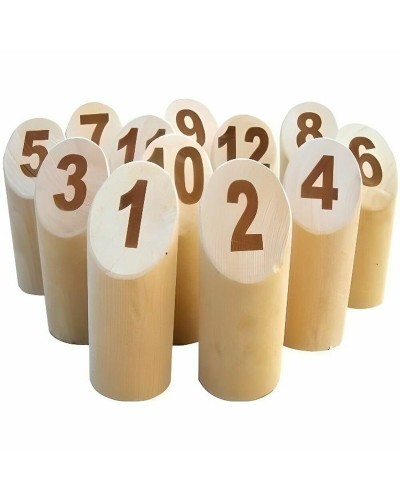 Tactic Mölkky Standard: Juego de Habilidad Lanzamiento de Bolos de Madera para Exterior
