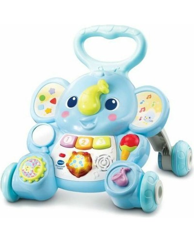 VTech Baby Blue Elephant Ride-On Interactive Walker
