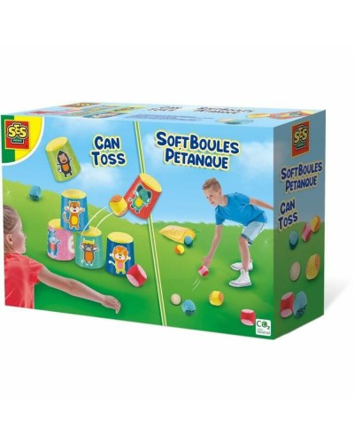 Skicklighetsspel SES Creative Chamboule-tout and soft petanque balls
