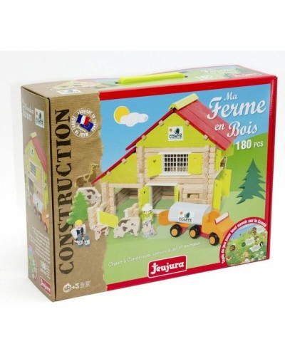 Playset Jeujura My Wooden Farm 180 Kappaletta