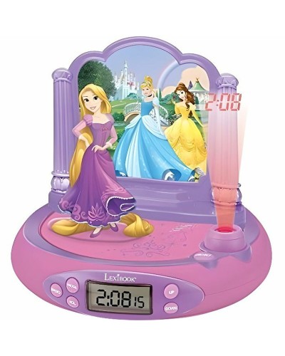 Lexibook Réveil Disney Princess avec Projecteur - Fonctions Sommeil
