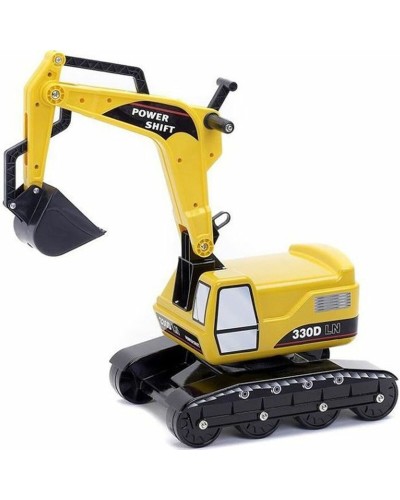 Falk Power Shift Excavadora Amarilla Correpasillos - Juego Exterior Niños
