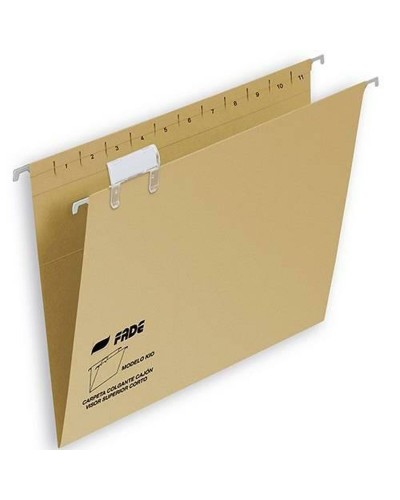 Carpeta Colgante A4 Marrón KIO FADE con Visor y Etiqueta (50 unidades)
