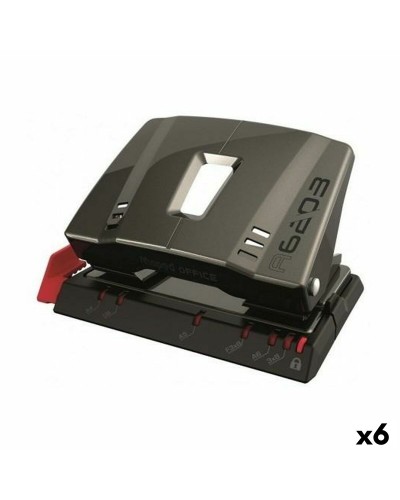 Trapano Fori Maped A6203 Nero - 6 Unità - Ideale per Ufficio/Scuola
