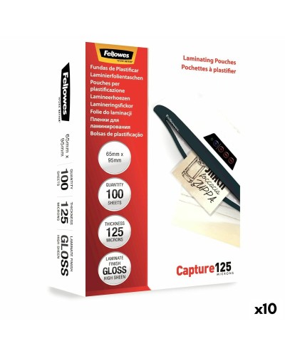 Pochettes de plastification Fellowes A4 transparentes 125 microns - 100 pièces
