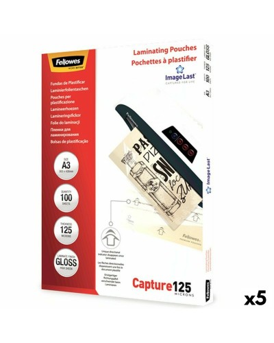 Fellowes Laminating Pouches A3, 100 pcs Transparent - 5 packs
